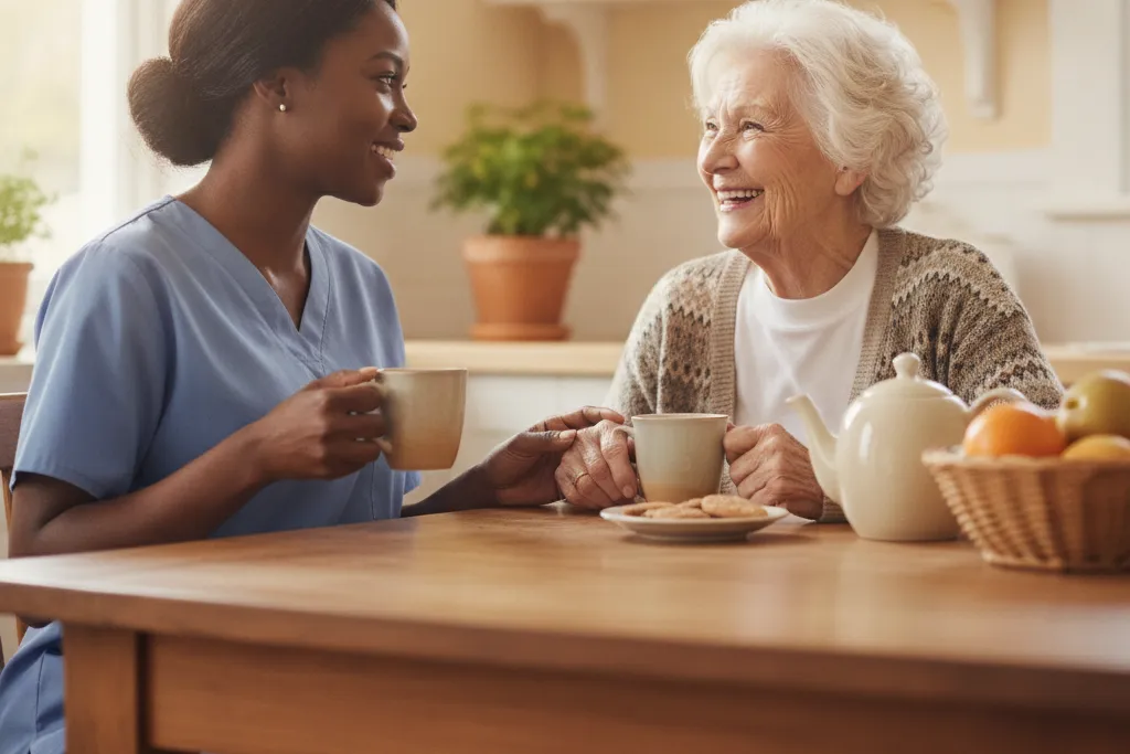 Companion Care provided by a Godaelli caregiver for a senior at home in Virginia